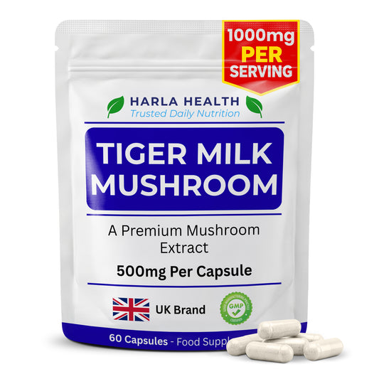 Tiger Milk Mushroom - 60 Capsules - 1000mg per Serving