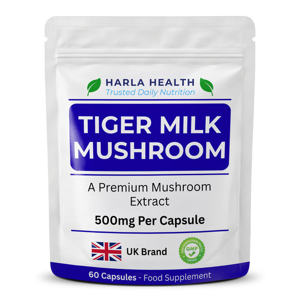 Tiger Milk Mushroom - 60 Capsules - 1000mg per Serving